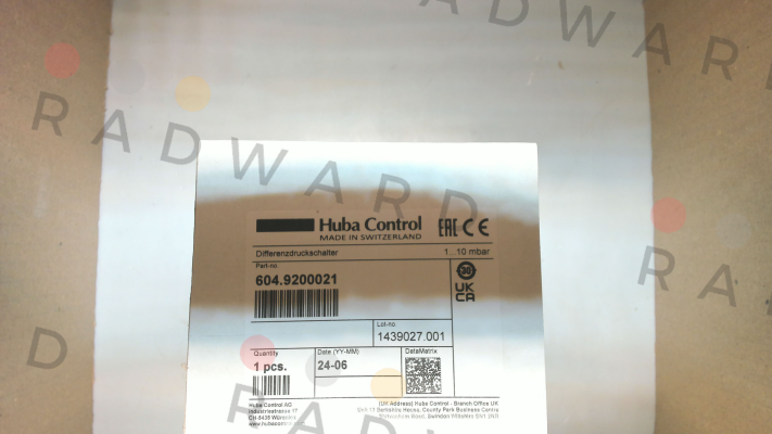 Huba Control-604.9200021 price