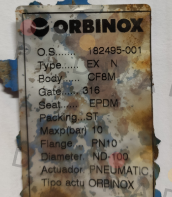 Orbinox-O.S. 182495-001, Type EX N price