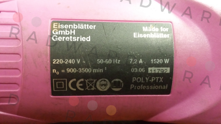 Eisenblätter-POLY-PTX 500  REPLACED BY  PTX 800 price