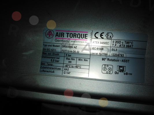 Air Torque-DR00300U AZ S/N: 13204793 price