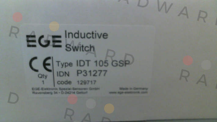 Ege-p/n: P31277, Type: IDT 105 GSP price