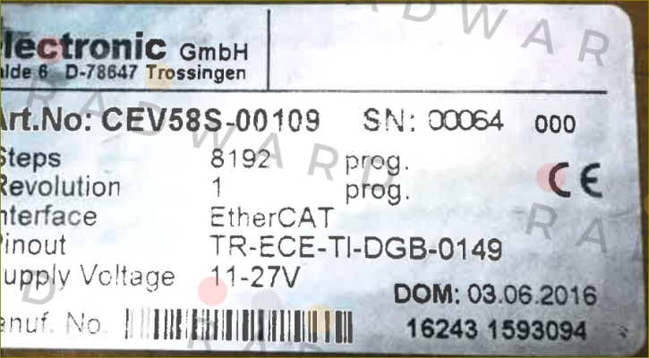 TR Electronic-CEV58S-00109 price