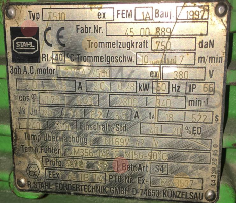 Stahl CraneSystems-Type    T510 price