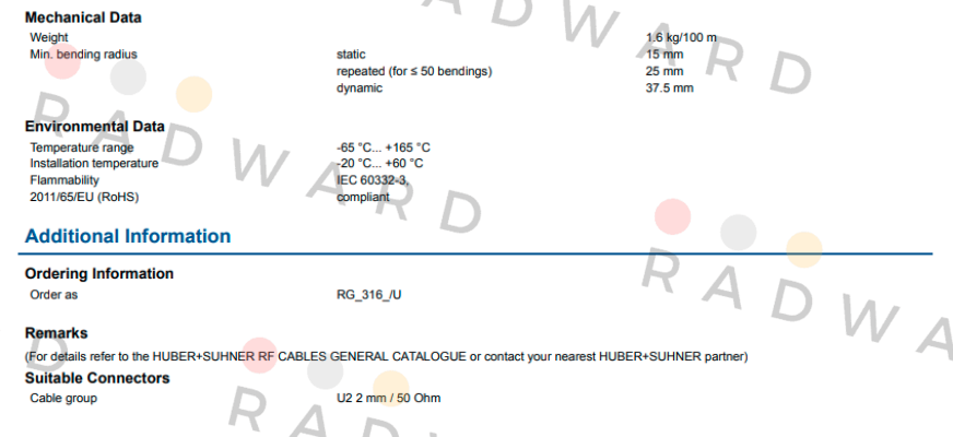 Huber Suhner-SUH04153 price