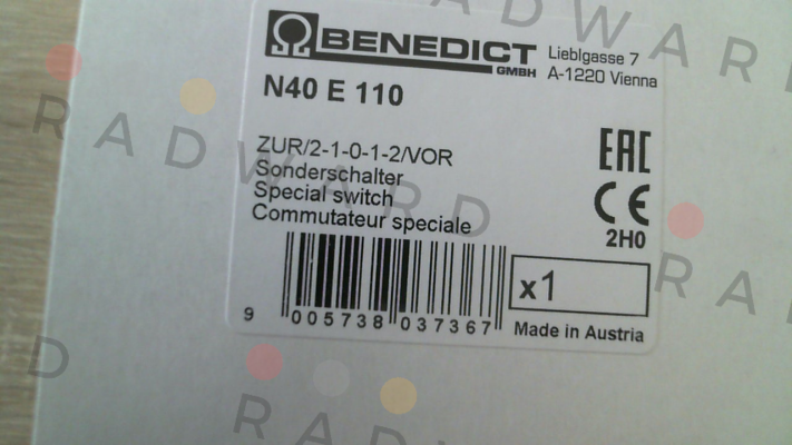 Benedict-N40 E 110 price