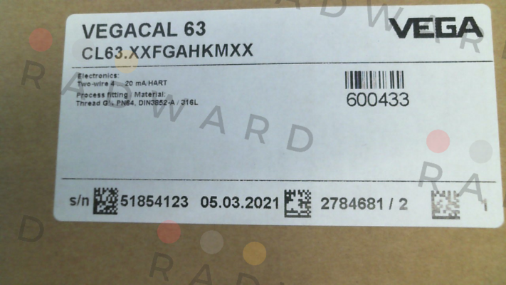 Vega-P/N: CL63.XXFGAHKMXX, Type: VEGACAL 63 price