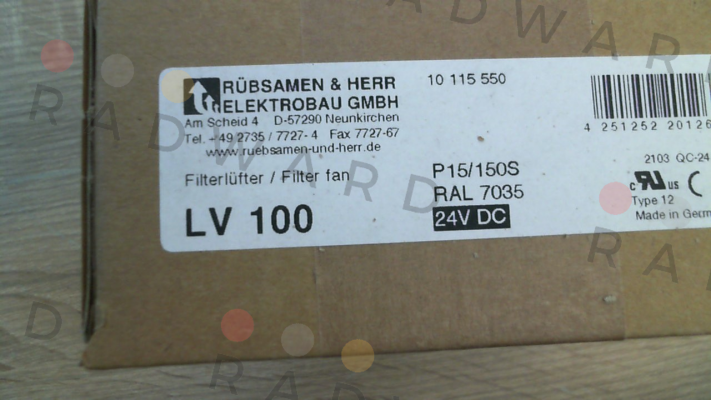 Rübsamen & Herr-LV 100 Light gray RAL 7035 - 24V DC price