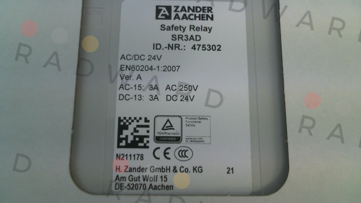 ZANDER AACHEN-475302 \ SR3AD AC/DC 24V price