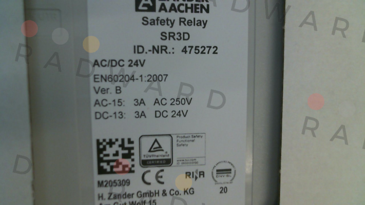 ZANDER AACHEN-475272 / SR3D AC/DC 24V price