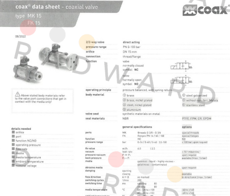 Coax-MK 15 NC price