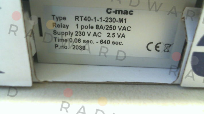 C-mac (Comadan)-P/N: 021-00151, Type: RT40-1-1-230-M1 price