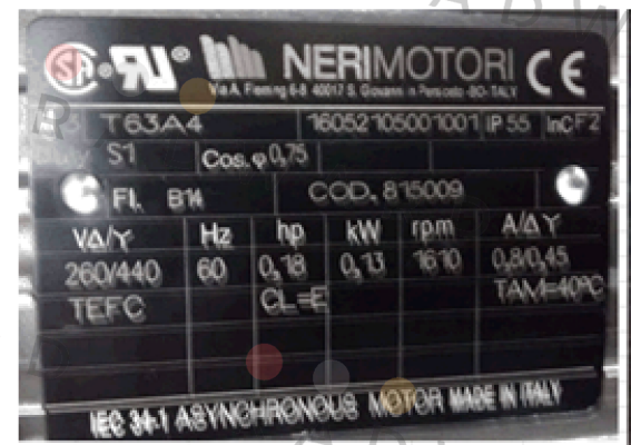 Neri Motori-MR63A4 B14 265/460/60 price