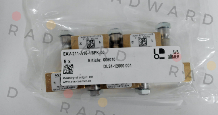 Avs Römer-P/N: 605010 Type: EAV-211-A15-1/8FK-00 price