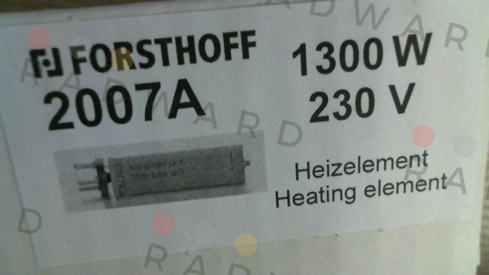 Forsthoff-2007A / Heating element 1300 W 230 V type K price