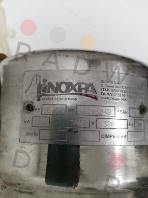 Inoxpa-SE 20C 111604B price