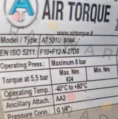 Air Torque-B10- AT501US09AF10+F12 27DS-000 price