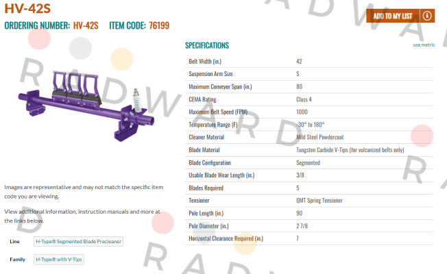 Flexco-HV-42S price