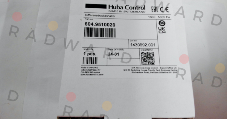 Huba Control-604.9510020 price