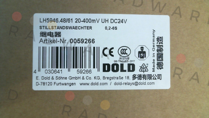 Dold-p/n: 0059266, Type: LH5946.48/61 20-400mV UH DC24V price