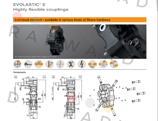 KTR-P/N: 10004021, Type: EVOLASTIC 280 E MN price