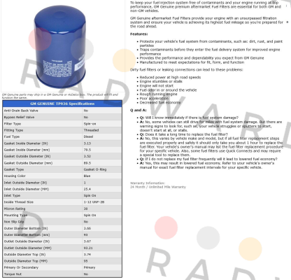 AC DELCO-tp936 price