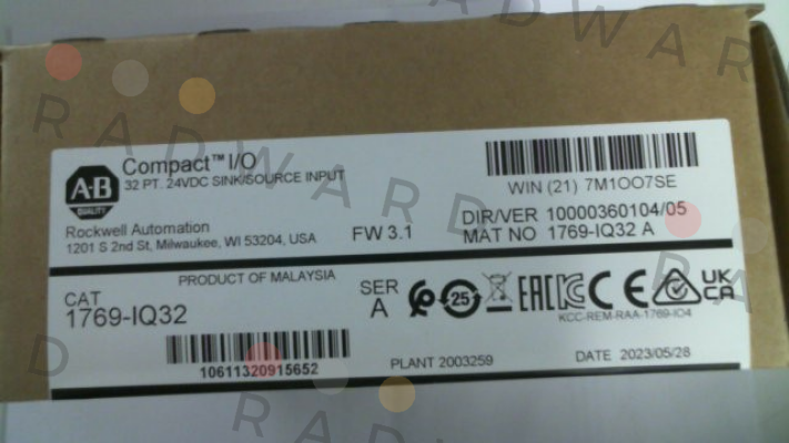 Allen Bradley (Rockwell)-1769-IQ32 price