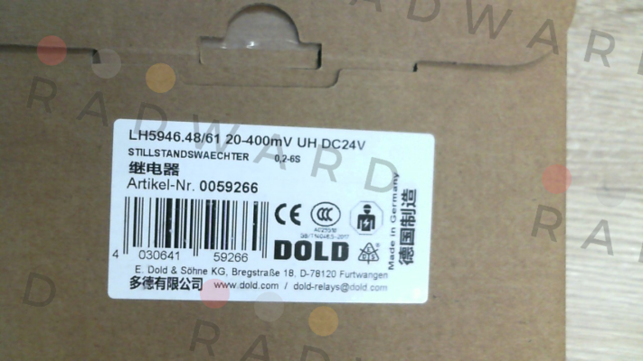 Dold-P/N: 0059266 Type: LH5946.48/61 20-400mV UH DC24V price