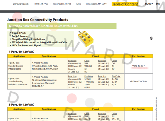 Turck-VBKB40-X5-10M price