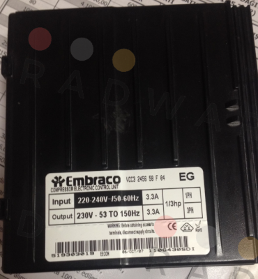 Embraco-VCC3 2456 58 F 04 price